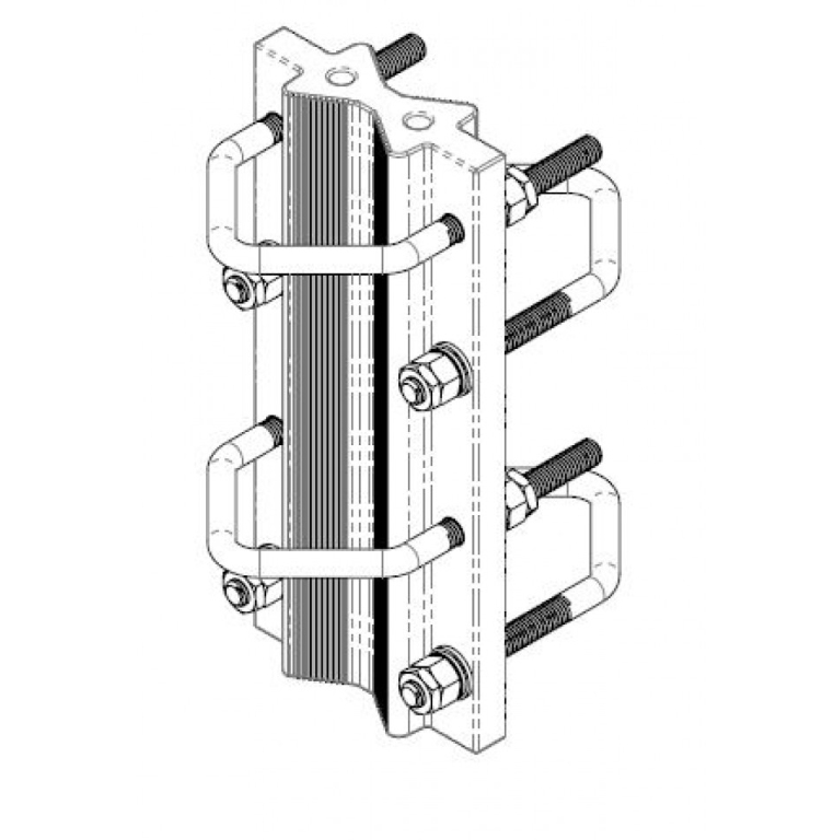 ETC-250 mounting bracket
Extruded Parallel Tube Clamp, 50 - 76mm