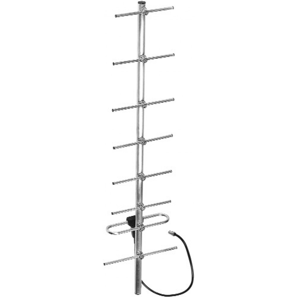 S.8Y-405  Gain: 10 dBd (12.2 dBi)
8 element Yagi antenna 480-520 MHz