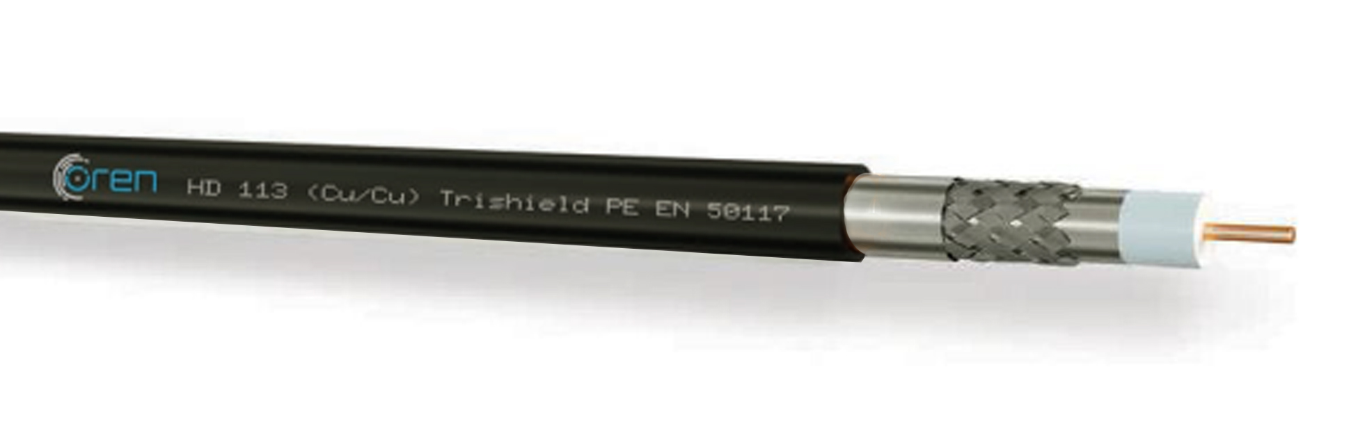 HQ113HFFR  75ohm low loss coax Dca
Black, 6,8mm, 100m drum
RG6T