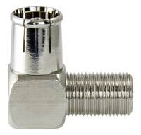Adaptor F-female/IEC-female  90° vinkel
FIA-00