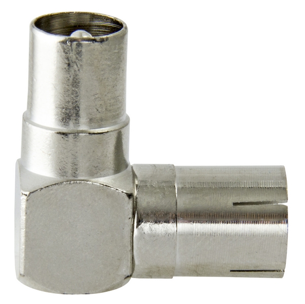 Adaptor IEC-male/IEC-female  90° vinkel
FIA-00