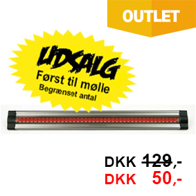 LED Lysliste Rød 24 volt 30 cm 2W IP20