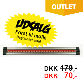 LED Lysliste Rød 24 volt 50 cm 3W IP20