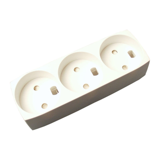 Stikdåse T11 3R m/blindhul, u/jord