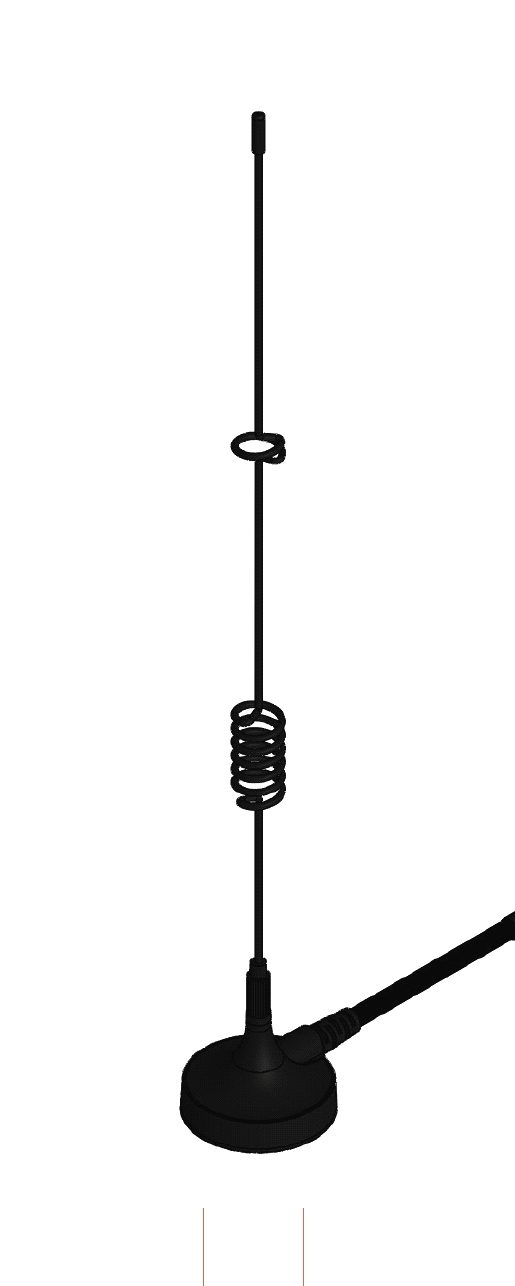 Mobil antenna with magnet mount 5dBi
with 2,5m cable / FME female
824-960/1710-2170MHz