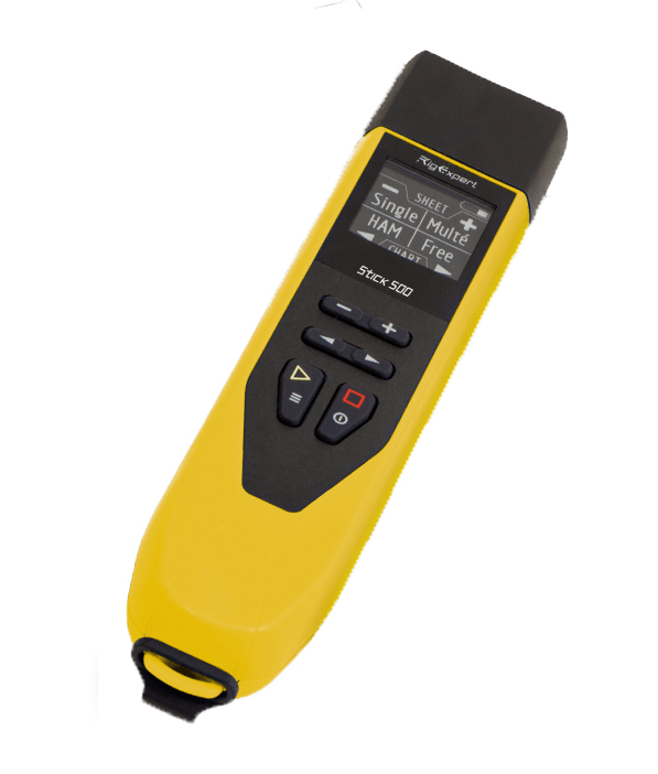 Stick 500 RigExpert  Antenna Analyzer
Frequency range: 0.1 ~ 500 MHz