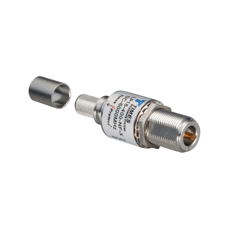 N Female connector on one side
and EZ-400-X crimp style interface
on the other side - bidirectional